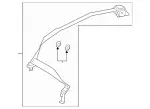 21386034858U14 - Electrical: Center Seat Belt for Mercedes-Benz Image