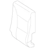 4639201316 - Rear Seat Bench: Padding, Rr Seat Backrest for Mercedes-Benz Image