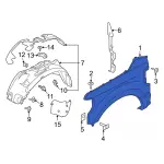 HC3Z16006D - Body: Fender for Ford: F-250 Super Duty, F-350 Super Duty Image