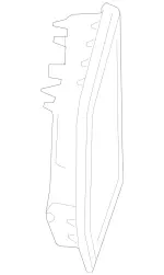 44781016009051 - Body: Trim Bezel for Mercedes-Benz Image