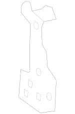 2056802825 - Side Walls: Dampening, Long. Member for Mercedes-Benz Image