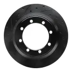 63354160L - : DFC Brake Rotor - Drilled and Slotted - Black for DYNAMIC FRICTION Image
