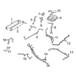 LX6Z8B504C - : Rear Hose for Ford: Maverick Image