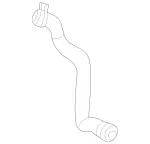 1665011882 - Radiator: Molded Hose for Mercedes-Benz Image
