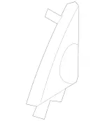 23181046009988 - Body: Mirror Trim for Mercedes-Benz Image