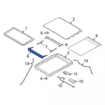 LB5Z78500A26A - Body: Deflector Assembly for Ford: Explorer Image