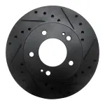 63372004R - : DFC Brake Rotor - Drilled and Slotted - Black for DYNAMIC FRICTION Image