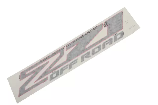 Pickup Box Side Decal - GM (84467007)