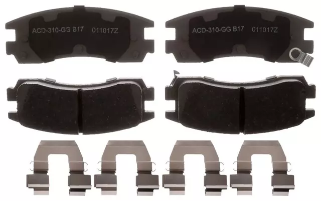 19360243 - : Ceramic Rear Disc Brake Pad Set with Clips for GM Image