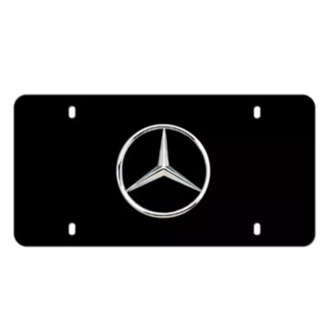License Plate, Marque With Star Logo - Mercedes-Benz (Q-6-88-0058)