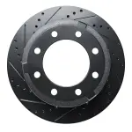 63354227L - : DFC Brake Rotor - Drilled and Slotted - Black for DYNAMIC FRICTION Image