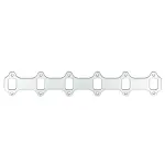 6017 - : Exhaust Gasket-MOPAR L6, 5.9L Cummins 12 Valve for Remflex Image