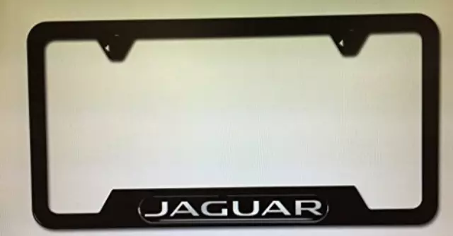 License Plate Frame, Black Frame - Jaguar (C2A1174)