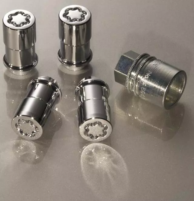 Wheel Locks - Chrome Plated For Exposed Lugs - Ford (HC3Z-1A043-A)