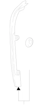 2577205701 - Front Doors: Seal, Driver Door for Mercedes-Benz Image