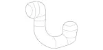 1665002700 - Radiator: Coolant Hose for Mercedes-Benz: GLE550e Image