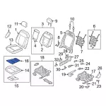 KB3Z14D696A - Body: Seat Back Heater for Ford Image