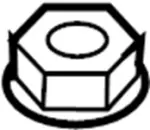 54588JP00D - : Top Nut for Infiniti Image