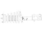 882795 - : 12-15 Chevrolet Volt Suspension Strut and Coil Spring Assembly  - Front Left for GSP Image