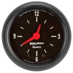2632 - : GAUGE, CLOCK, 2 1/16", 12HR, ANALOG, Z-SERIES for AutoMeter Image