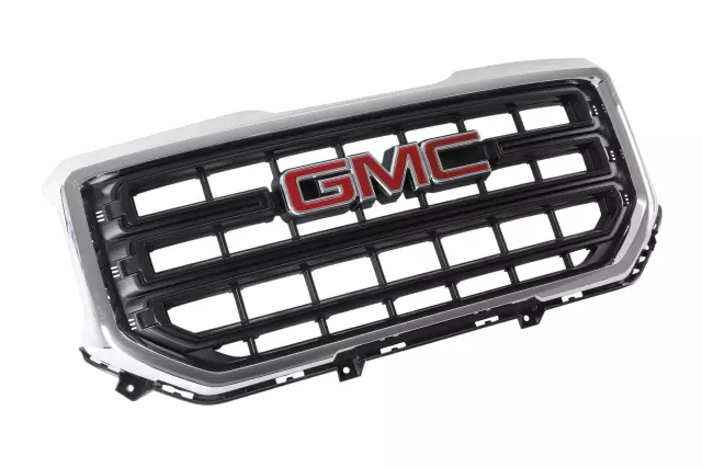 Anthracite Front Grille with GMC Emblem, Bezel, Clips, Nuts, and Bolts - GM (23496234)