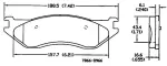 13054160 - : Disc Brake Pad Set for OmniParts Image
