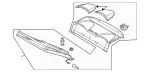 20969013495D34 - Body: Pkg Tray Trim for Mercedes-Benz Image