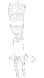1673202805 - Springs, Suspension and Hydraulics: Suspension Strut for Mercedes-Benz: GLE350, GLE450, GLE450e, GLE53 AMG, GLE580, GLE63 AMG S, GLS450, GLS580, GLS63 AMG Image