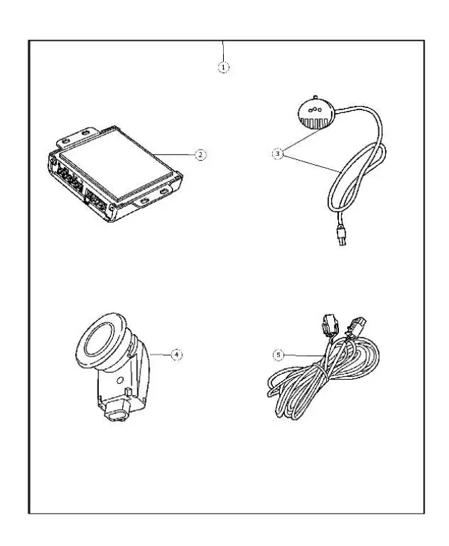 Distance Sensor Wiring - Mopar (5137540AA)