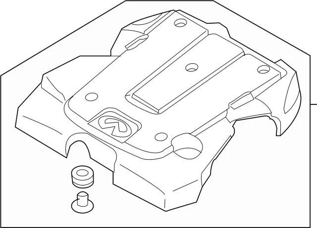 14041EY05A - : Engine Cover for INFINITI: EX37, FX37, G37, M37, Q50, Q60, Q70, Q70L, QX50, QX70 Image