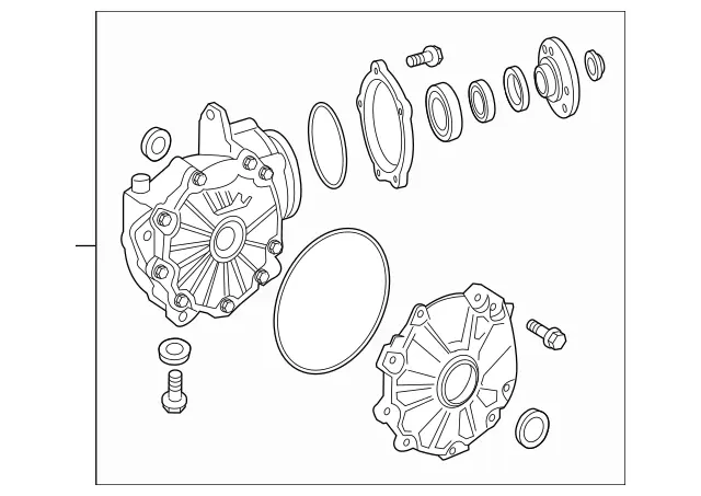 2053304407 - : Front Axle Differential for Mercedes-Benz Image