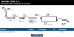 22004 - : Heavy Duty Direct Fit Exhaust Muffler 4" Inlet (ID) 4" Outlet (ID) for Walker Exhaust Image