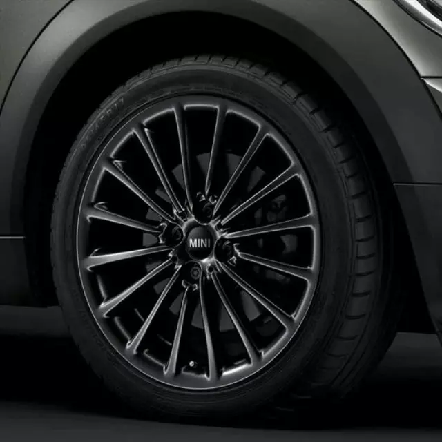 36112161489 - : 17 Inch Style R108 Black Summer Complete Wheel for Mini Image