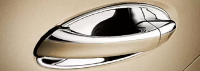 66881238 - Exterior: Chrome Door Handle Inserts - Set Of 2 for Mercedes-Benz: GL320, GL350, GL450, GL550, GL63 AMG, ML320, ML350, ML450, ML500, ML550, ML63 AMG, R320, R350, R500 Image