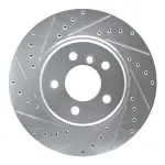63131103L - : DFC Brake Rotor - Drilled and Slotted - Silver for DYNAMIC FRICTION Image