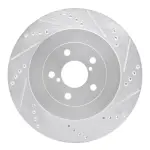 63113015R - : DFC Brake Rotor - Drilled and Slotted - Silver for DYNAMIC FRICTION Image