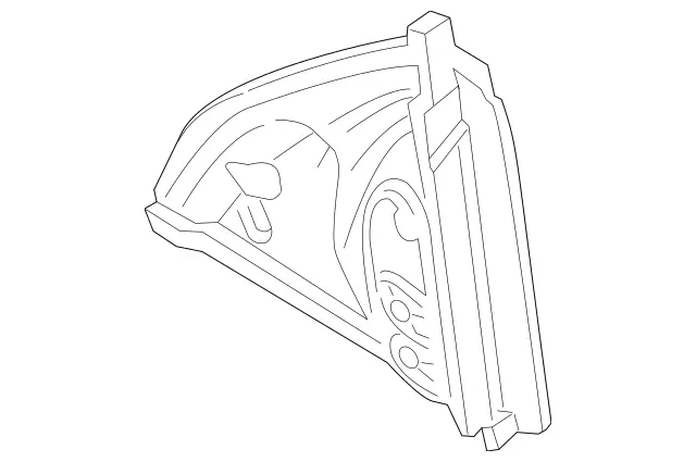 166811019864 - Driver Door: Seal, Mirror for Mercedes-Benz Image