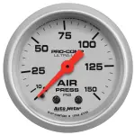 4320 - : GAUGE, AIR PRESS, 2 1/16", 150PSI, MECHANICAL, ULTRA-LITE for AutoMeter Image