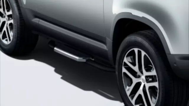 VPLEP0524 - Exterior: Fixed Side Steps - 90 for Land Rover: Defender 110, Defender 90 Image