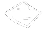 2036702001 - : Windshield for Mercedes-Benz Image