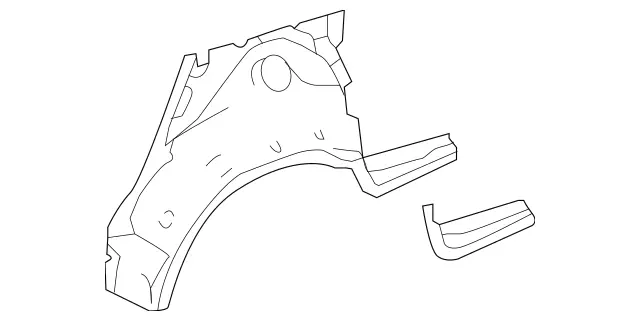 1176300600 - Side Panels: Wheel Well for Mercedes-Benz Image image