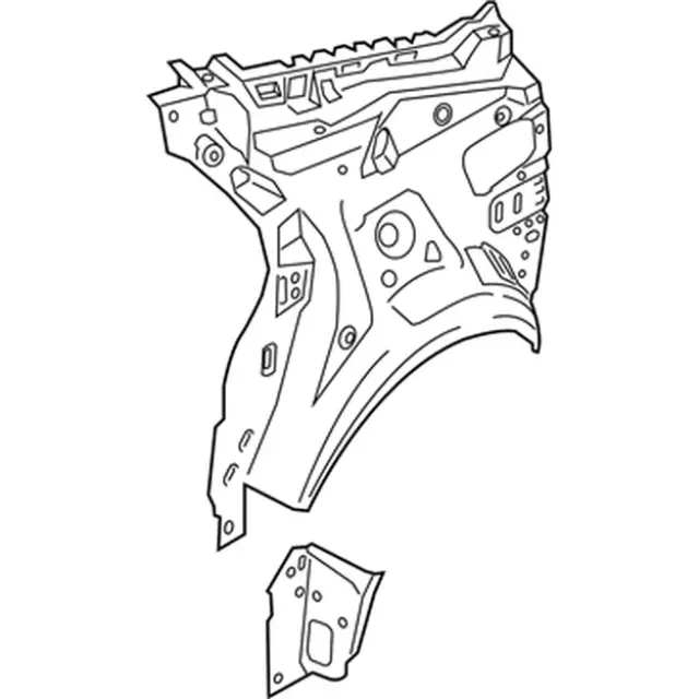 HS7Z5427790A - Body: Inner Panel for Ford: Fusion, Police Responder Hybrid, SSV Plug-In Hybrid Image