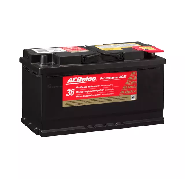 49AGM - Electrical: ACDelcoâ„¢ Vehicle Battery for Cadillac: CT6, Escalade, Escalade ESV | Chevrolet: Colorado, Impala, Malibu, Silverado 1500, Suburban, Tahoe | GMC: Canyon, Sierra 1500, Yukon, Yukon XL Image