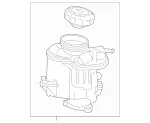 1332000285 - Cooling System: Reservoir Tank for Mercedes-Benz Image