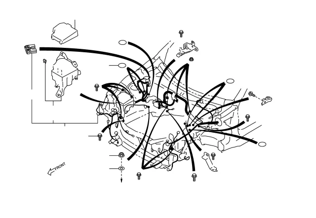 SU00307784 - Engine: Engine Compartment Wiring Harness for Toyota Image