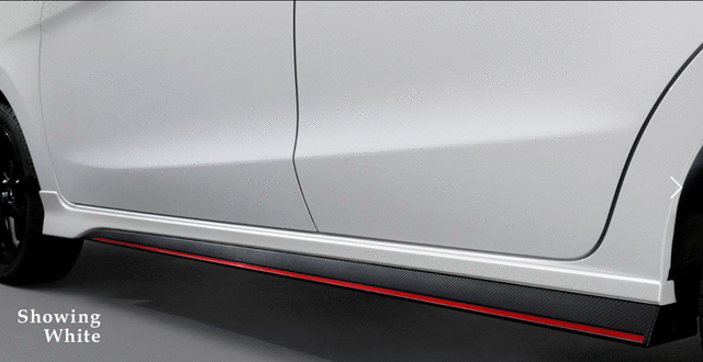 Side Airdam, X08, Black - Mitsubishi (MZ331365)