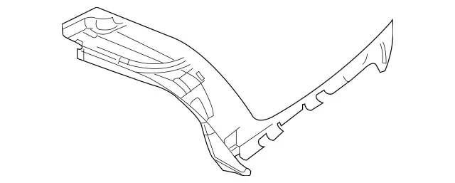 2166901341 - Trunk Lid: Trim for Mercedes-Benz: CL550, CL600, CL63 AMG Image image