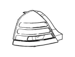 8W7Z13405A - Electrical: Tail Lamp Assembly for Ford: Crown Victoria Image