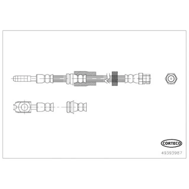 49393987 - : Corteco Brake Hydraulic Hose for Corteco Image
