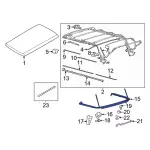 M2DZ7851501C - Body: Rear Bow for Ford: Bronco Image